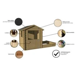 Soulet - Casita De Madera Amande -Juguetería medias 4274