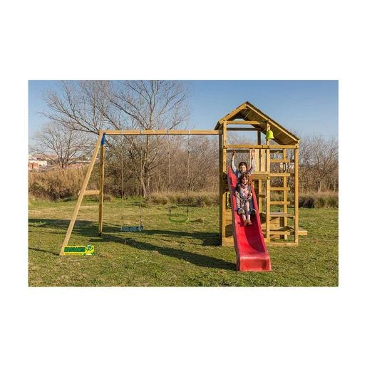 Parque Juegos Infantil De Madera Teide XL Con Columpio Doble 4 Parque Juegos Infantil De Madera Teide XL Con Columpio Doble - Imagen 2