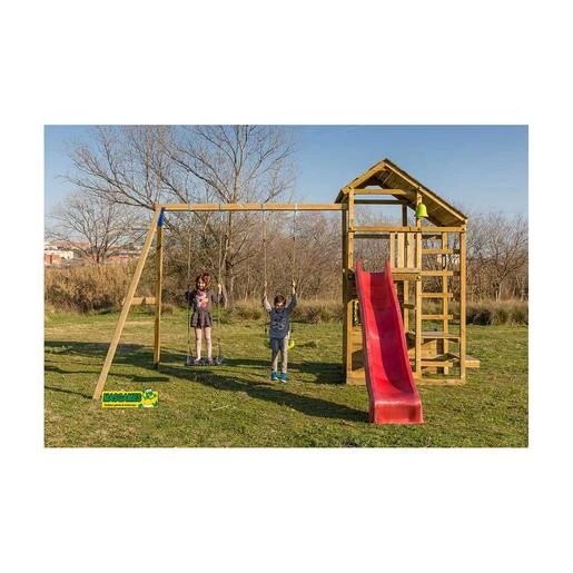 Parque Juegos Infantil De Madera Teide XL Con Columpio Doble 5 Parque Juegos Infantil De Madera Teide XL Con Columpio Doble - Imagen 3