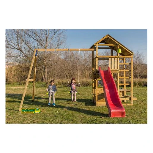 Parque Juegos Infantil De Madera Teide XL Con Columpio Doble 6 Parque Juegos Infantil De Madera Teide XL Con Columpio Doble - Imagen 4