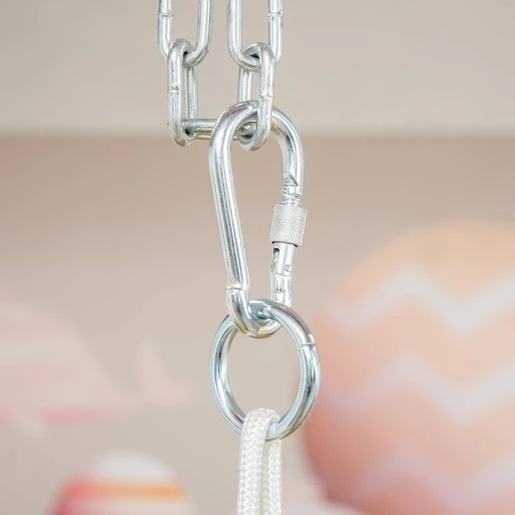 Outsunny - Columpio Para Bebés Rosa 7 Outsunny - Columpio Para Bebés Rosa - Imagen 5