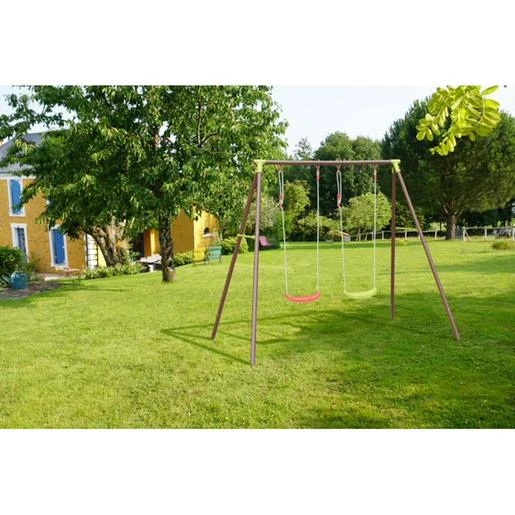 Soulet - Columpio De Acero Acier Malo 2 Balancines 4 Soulet - Columpio De Acero Acier Malo 2 Balancines - Imagen 2