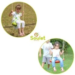 Soulet - Columpio De Acero Acier Malo 2 Balancines 13 Soulet - Columpio De Acero Acier Malo 2 Balancines -Juguetería medias 4429