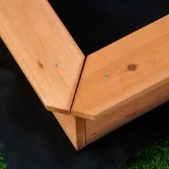 Arenero Infantil Con Techo Ajustable Rojo Outsunny -Juguetería medias 4486