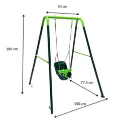 Columpio Metálico Babol Asiento Bebé -Juguetería medias 4510