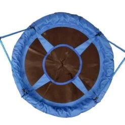 Homcom - Columpio Nido Infantil Azul Y Negro HomCom -Juguetería medias 4534