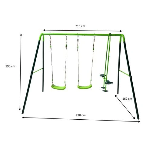 Columpio Metálico Triple Gingo 5 Columpio Metálico Triple Gingo - Imagen 3