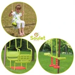 Soulet - Columpio De Acero Acier 1B1V1CL 16 Soulet - Columpio De Acero Acier 1B1V1CL -Juguetería medias 4574