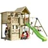 Parque Juegos Infantil De Madera Palazzo XL Con Columpio Doble -Juguetería medias 4590