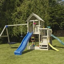 Parque Juegos Infantil De Madera Penthouse XL Con Columpio Doble -Juguetería medias 4605