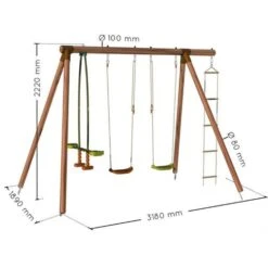 Soulet - Columpio De Madera Gabin -Juguetería medias 4613
