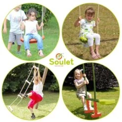 Soulet - Columpio De Madera Gabin -Juguetería medias 4614