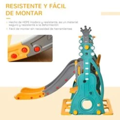 Homcom - Tobogán Infantil Con Columpio -Juguetería medias 4726