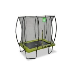 EXIT TOYS Exit - Cama Elástica Silhouette Rectangular Verde 153 Cm -Juguetería medias 4802