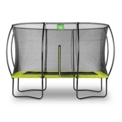 EXIT TOYS Exit - Cama Elástica Silhouette Rectangular Verde 244 Cm
