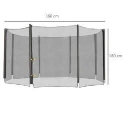 Homcom - Red Seguridad Para Cama Elástica 366 Cm -Juguetería medias 4964