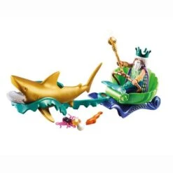 Playmobil - Rey Del Mar Con Carruaje De Tiburón 70097 -Juguetería medias 5183
