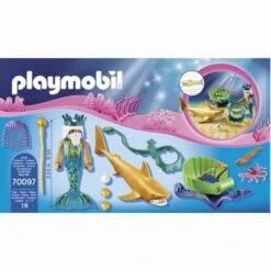 Playmobil - Rey Del Mar Con Carruaje De Tiburón 70097 -Juguetería medias 5184