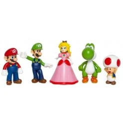 Nintendo - Super Mario - Super Mario: Set De 5 Figuras Variadas De 6,5 Cm ㅤ