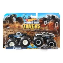 Hot Wheels - Pack 2 Vehículos Doble Demolición Monster Trucks (varios Modelos)