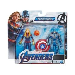 Los Vengadores - Capitana Marvel Y Capitán América - Pack 2 Figuras