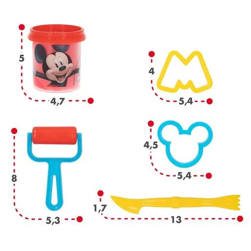 Mickey Mouse - Kit Mochila Con Plastilina 4 Mickey Mouse - Kit Mochila Con Plastilina - Imagen 2