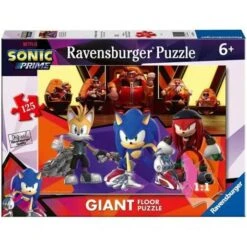 Ravensburger - Puzzle Gigante De Suelo Colección Sonic De 125 Piezas ㅤ