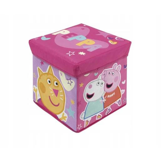 Peppa Pig - Asiento Plegable Guardatodo Textil Cuadrado 30x30x30cm Peppa Pig ㅤ 3 Peppa Pig - Asiento Plegable Guardatodo Textil Cuadrado 30x30x30cm Peppa Pig ㅤ