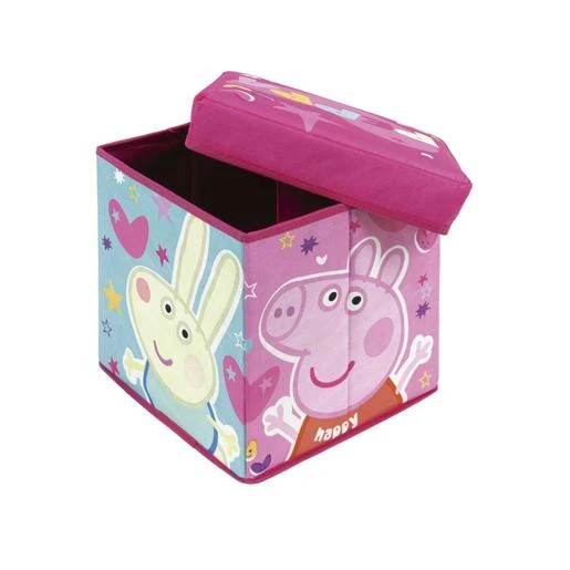 Peppa Pig - Asiento Plegable Guardatodo Textil Cuadrado 30x30x30cm Peppa Pig ㅤ 4 Peppa Pig - Asiento Plegable Guardatodo Textil Cuadrado 30x30x30cm Peppa Pig ㅤ - Imagen 2
