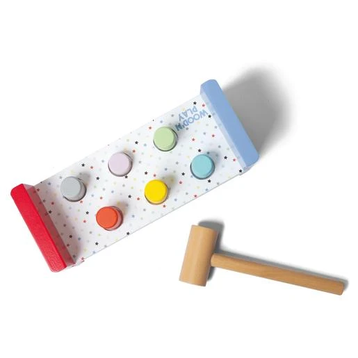 WoodnPlay - Banco De Piezas De Madera Con Martillo 9 WoodnPlay - Banco De Piezas De Madera Con Martillo - Imagen 7