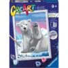 Ravensburger - Kit De Pintura Pintar Por Números: Oso Polar Y Juego Creativo ㅤ -Juguetería medias 64