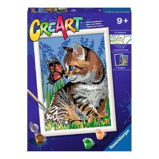 Ravensburger - Gatito Y Mariposa CreArt 3 Ravensburger - Gatito Y Mariposa CreArt